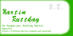 martin ruttkay business card